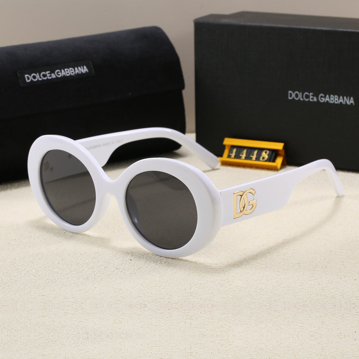 Oversized Round Gradient Lens Sunglasses