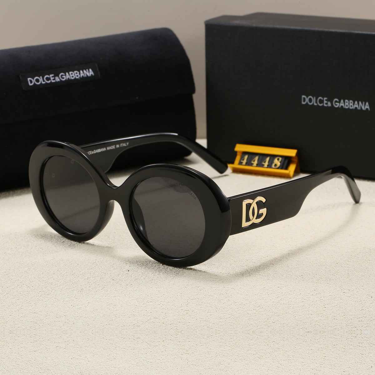 Oversized Round Gradient Lens Sunglasses