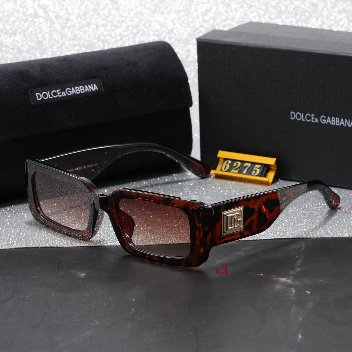 Classic Rectangle Frame Sunglasses