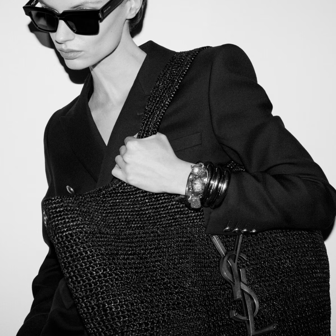 Women's Woven Straw Raffia Tote Bag