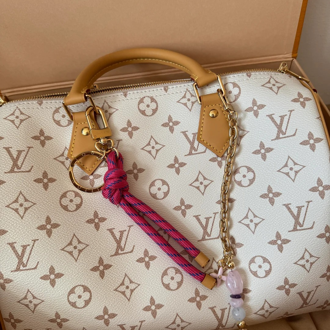 Mellemstor mønstret struktureret håndtaske til kvinder i canvas