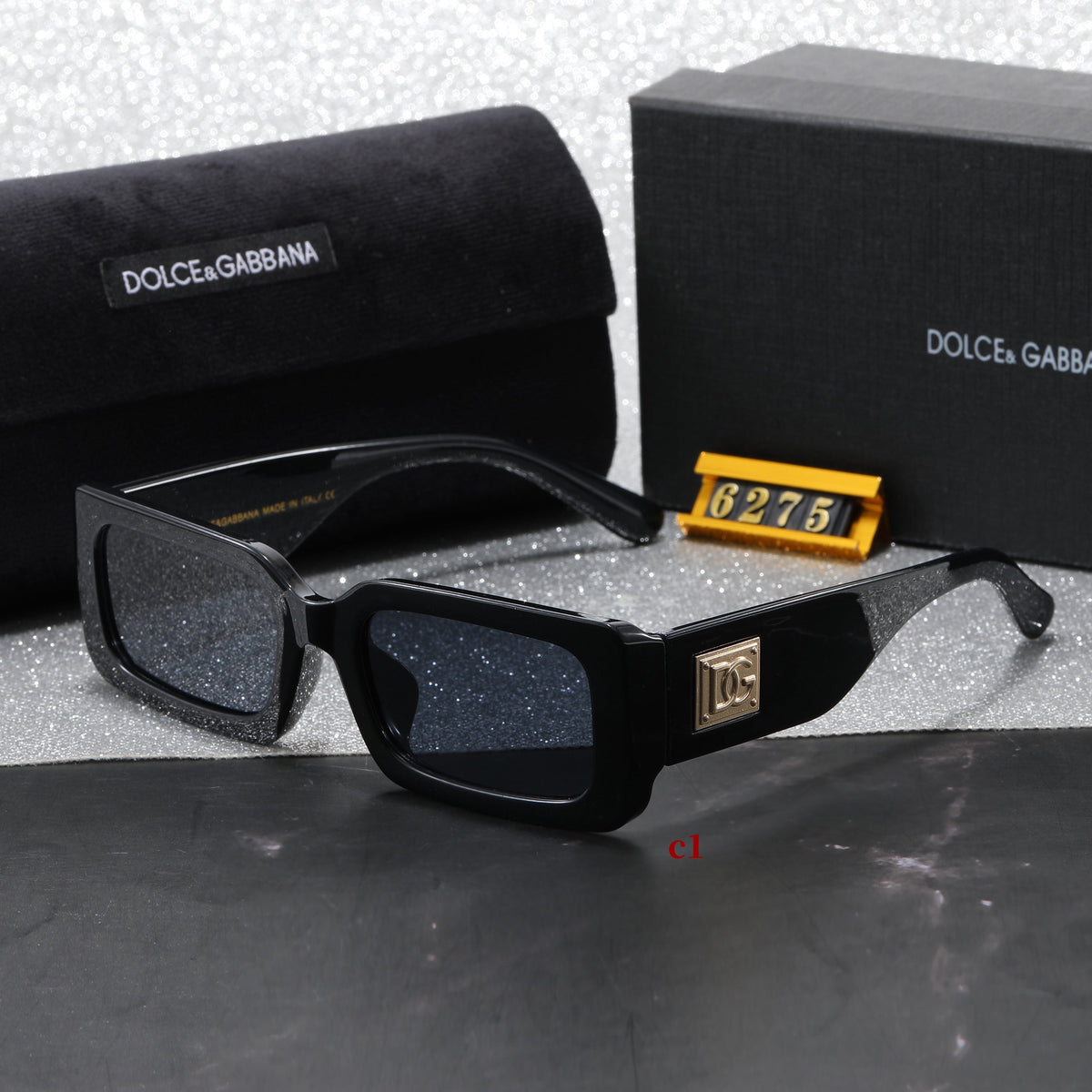 Classic Rectangle Frame Sunglasses
