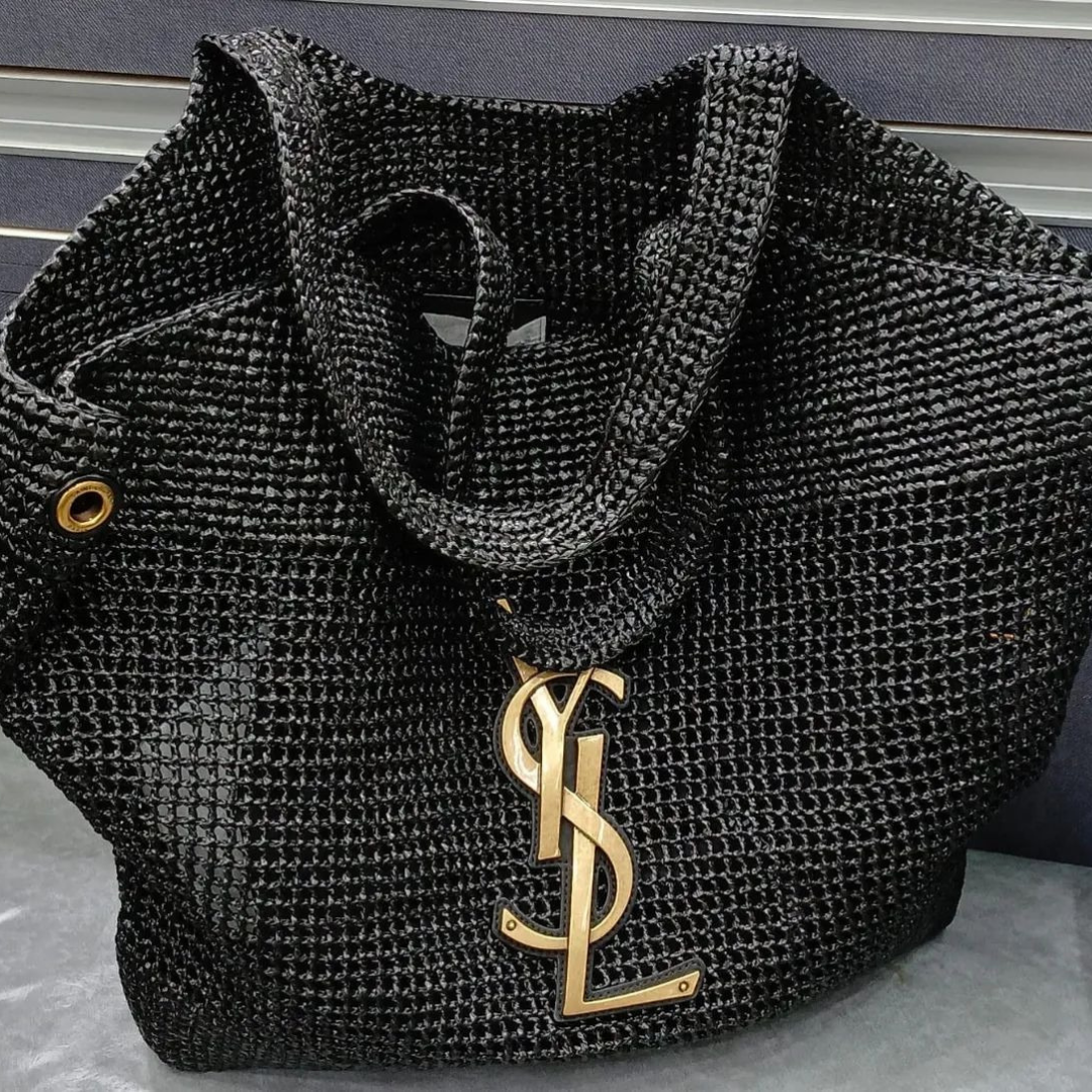 Women's Woven Straw Raffia Tote Bag