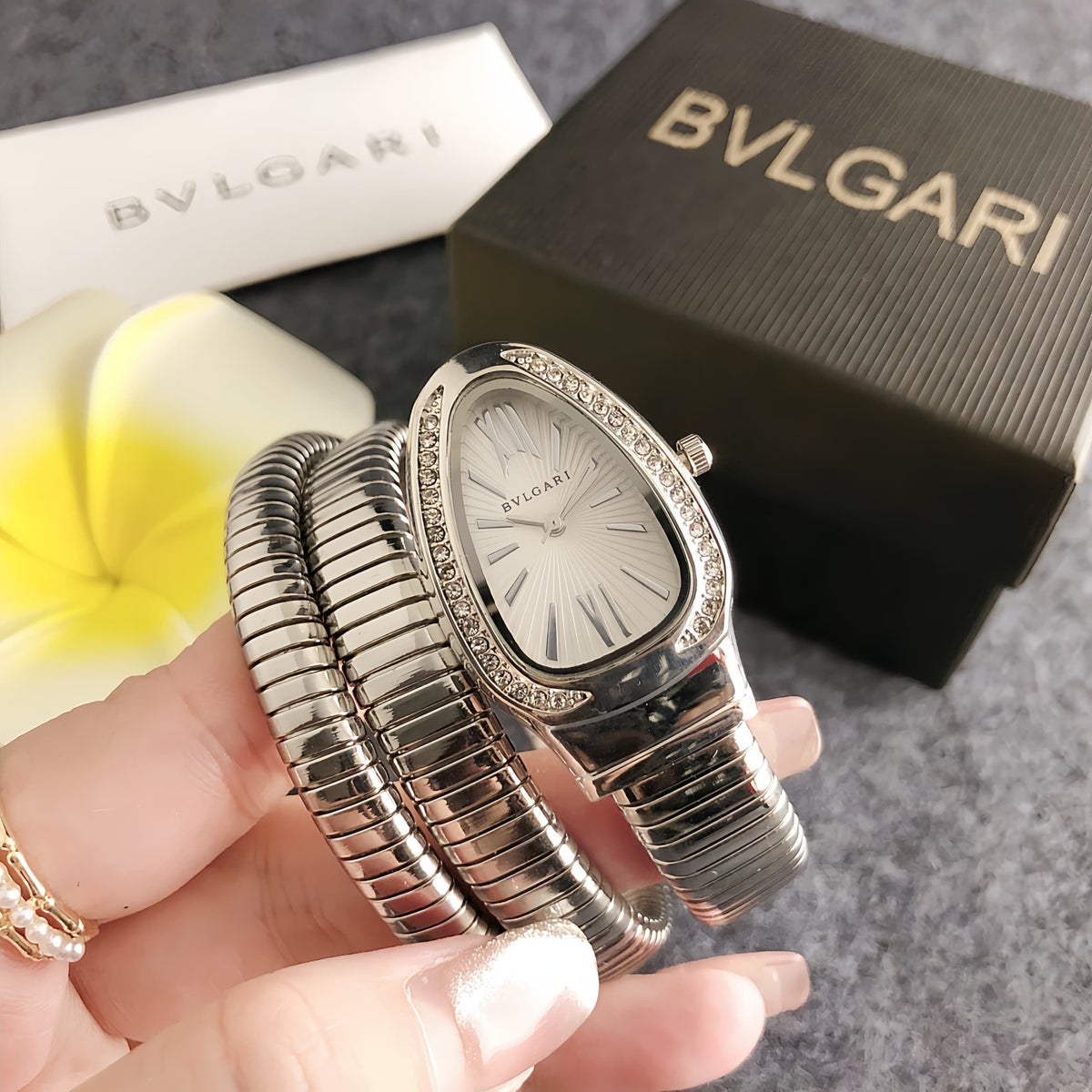 Women's Coil Bracelet Bangle Watch