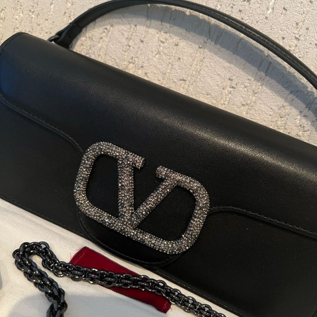 Women's Slim Shoulder Bag with Chain Strap