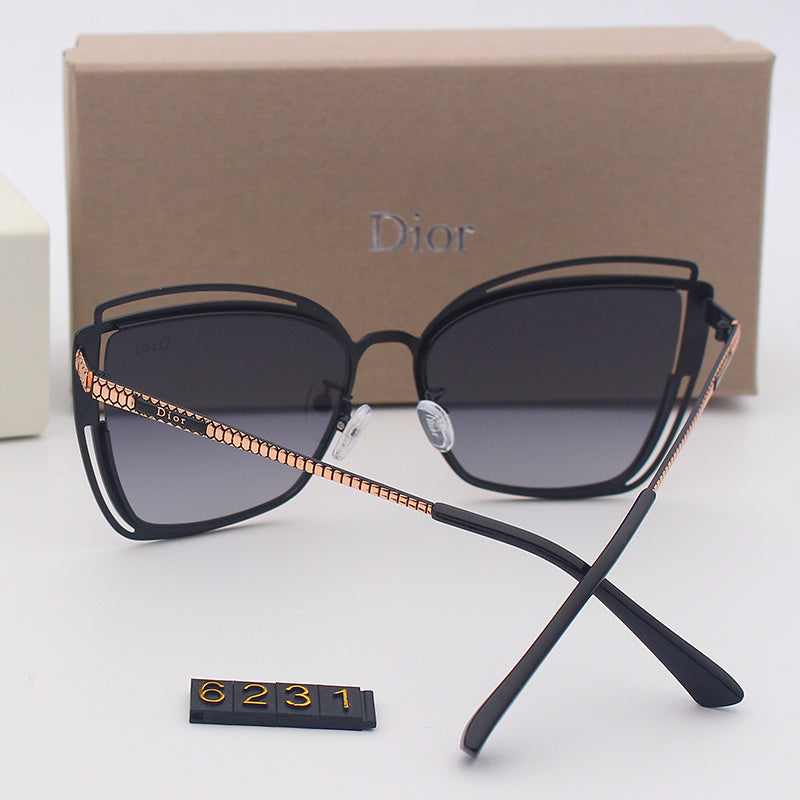 Oversized Cat Eye Gradient Lens Sunglasses