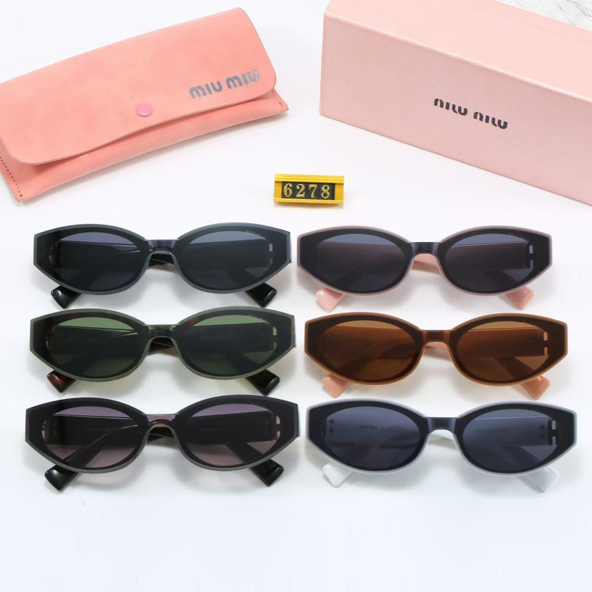 Women's Oval Cat Eye Polarized Sunglasses