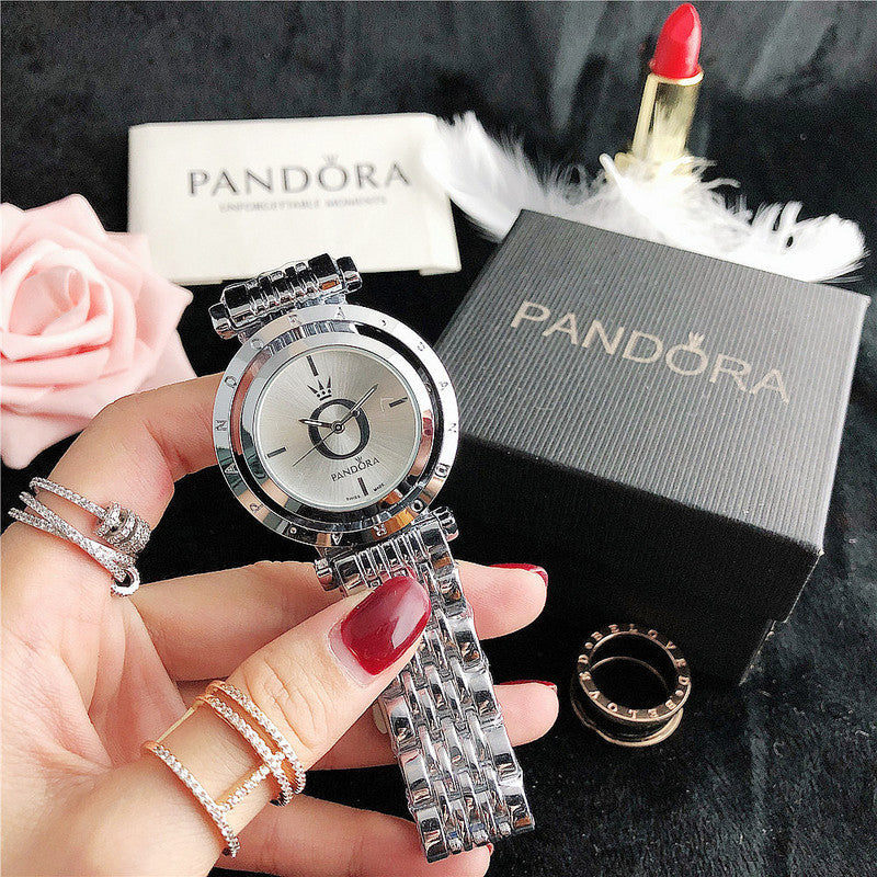 Women's Polished Gold-Tone Link Bracelet Watch