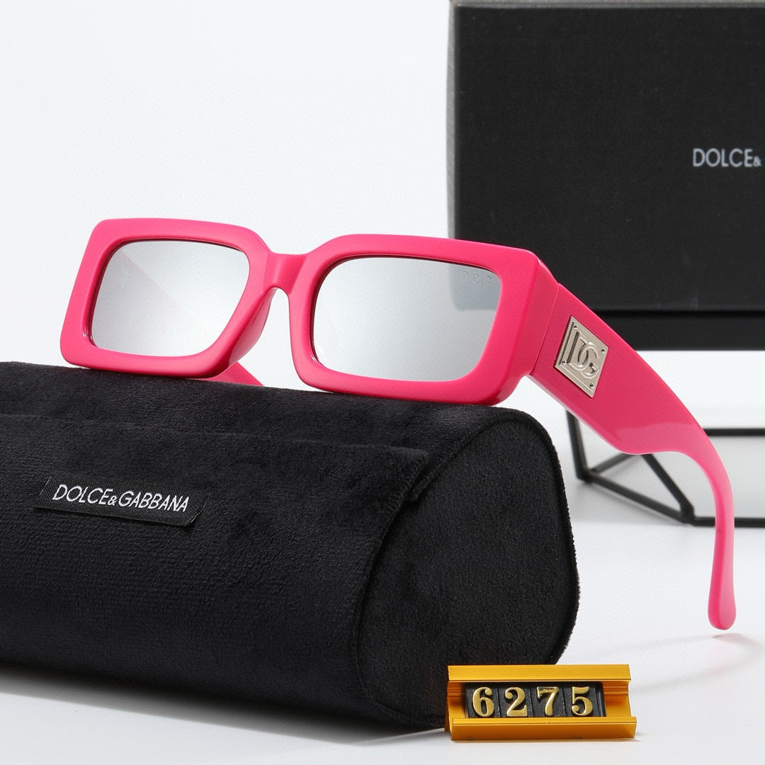 Rectangle Frame Polarized Statement Sunglasses