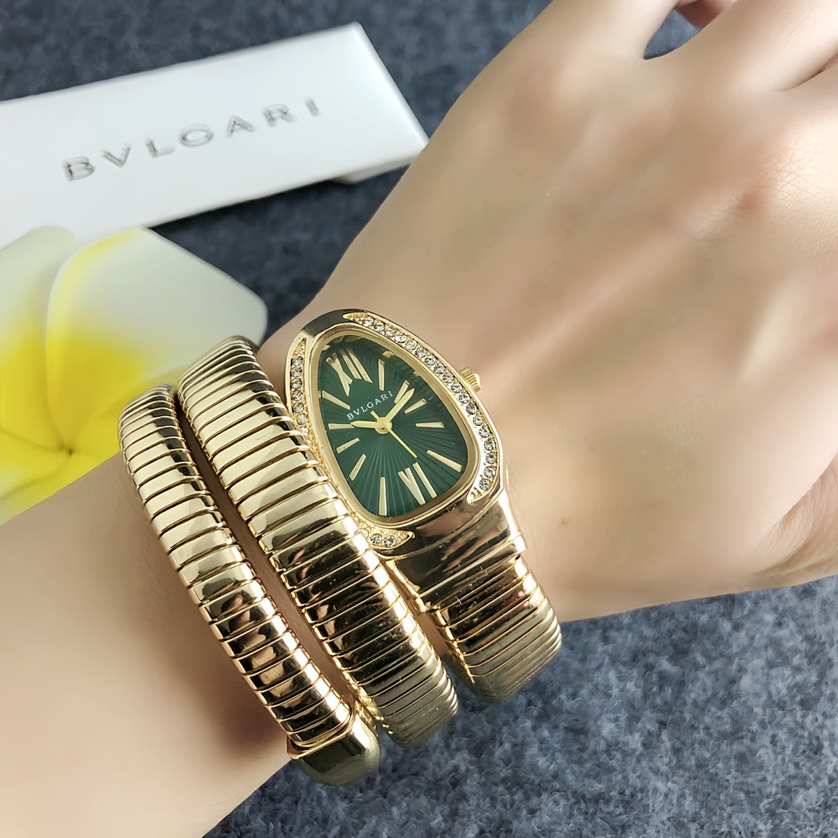 Women's Coil Bracelet Bangle Watch