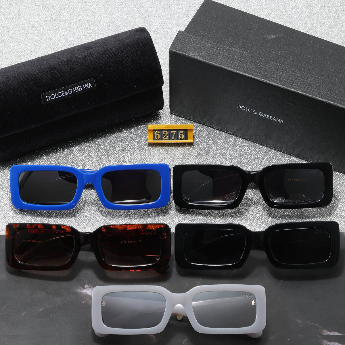 Classic Rectangle Frame Sunglasses