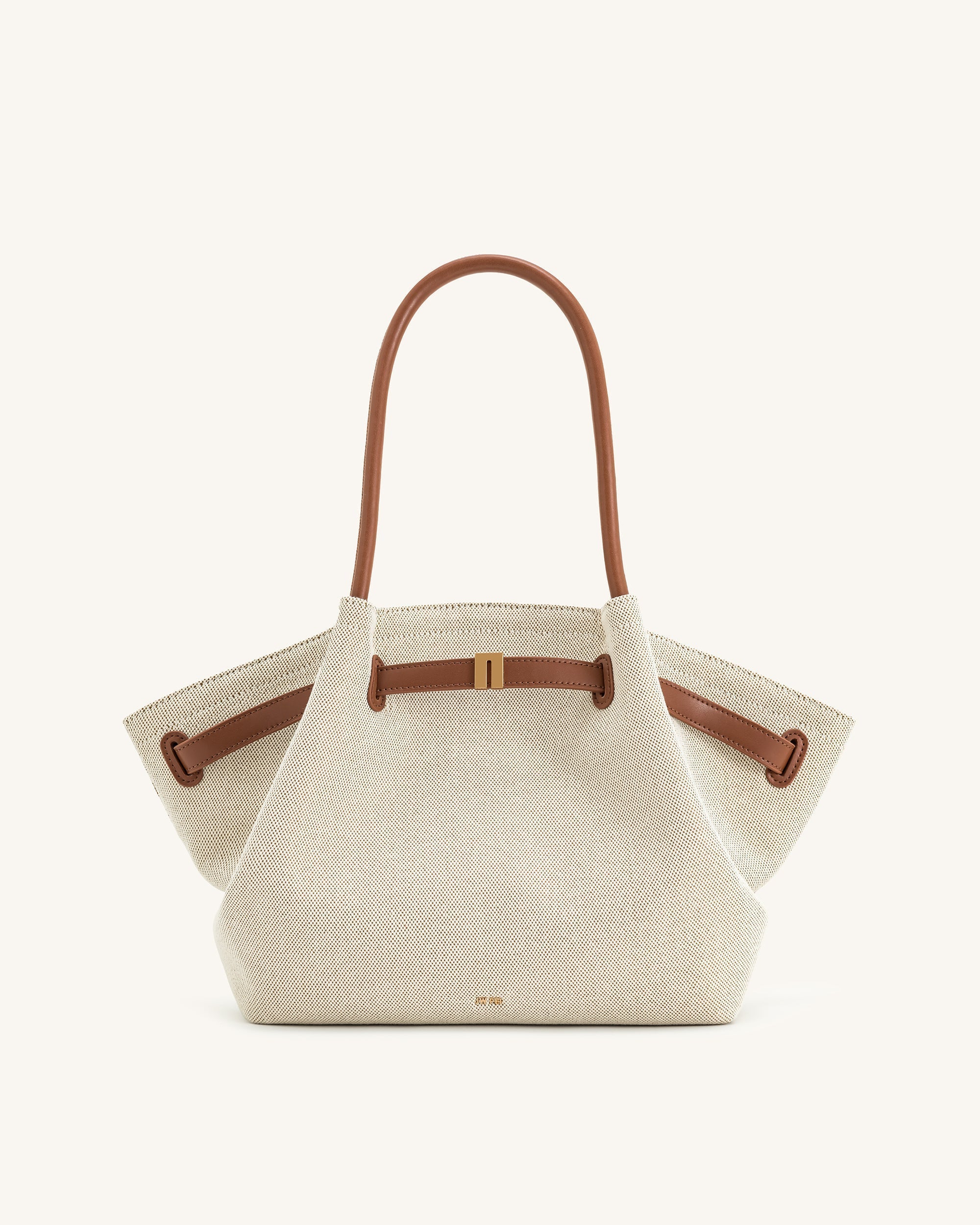 Hana Medium Tote Bag - Brown Canvas