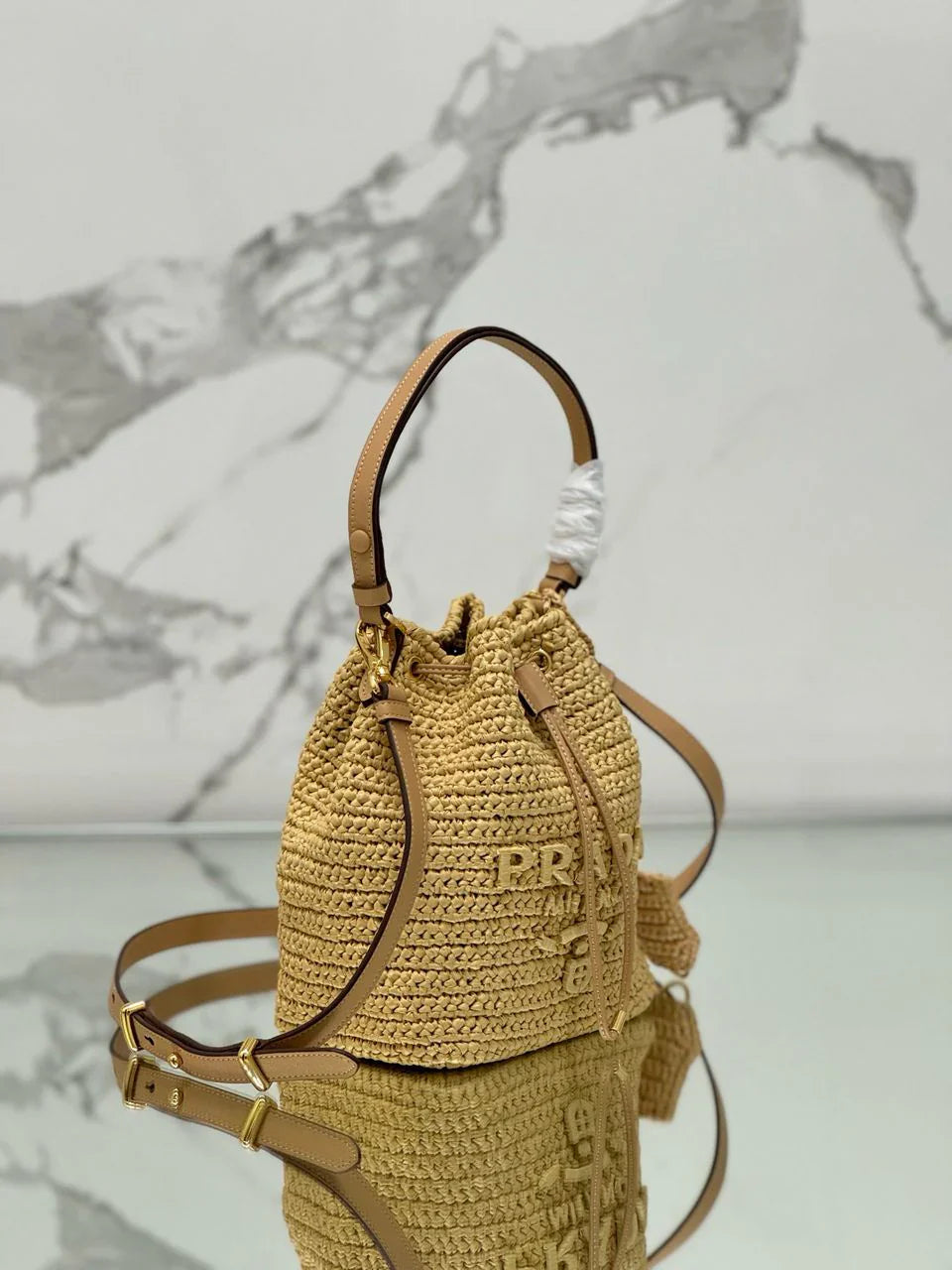 PRD Raffia Mini Bucket