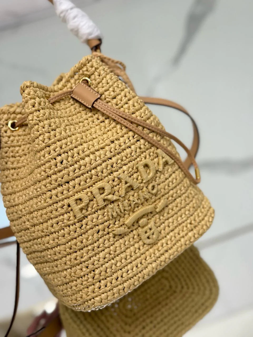 PRD Raffia Mini Bucket