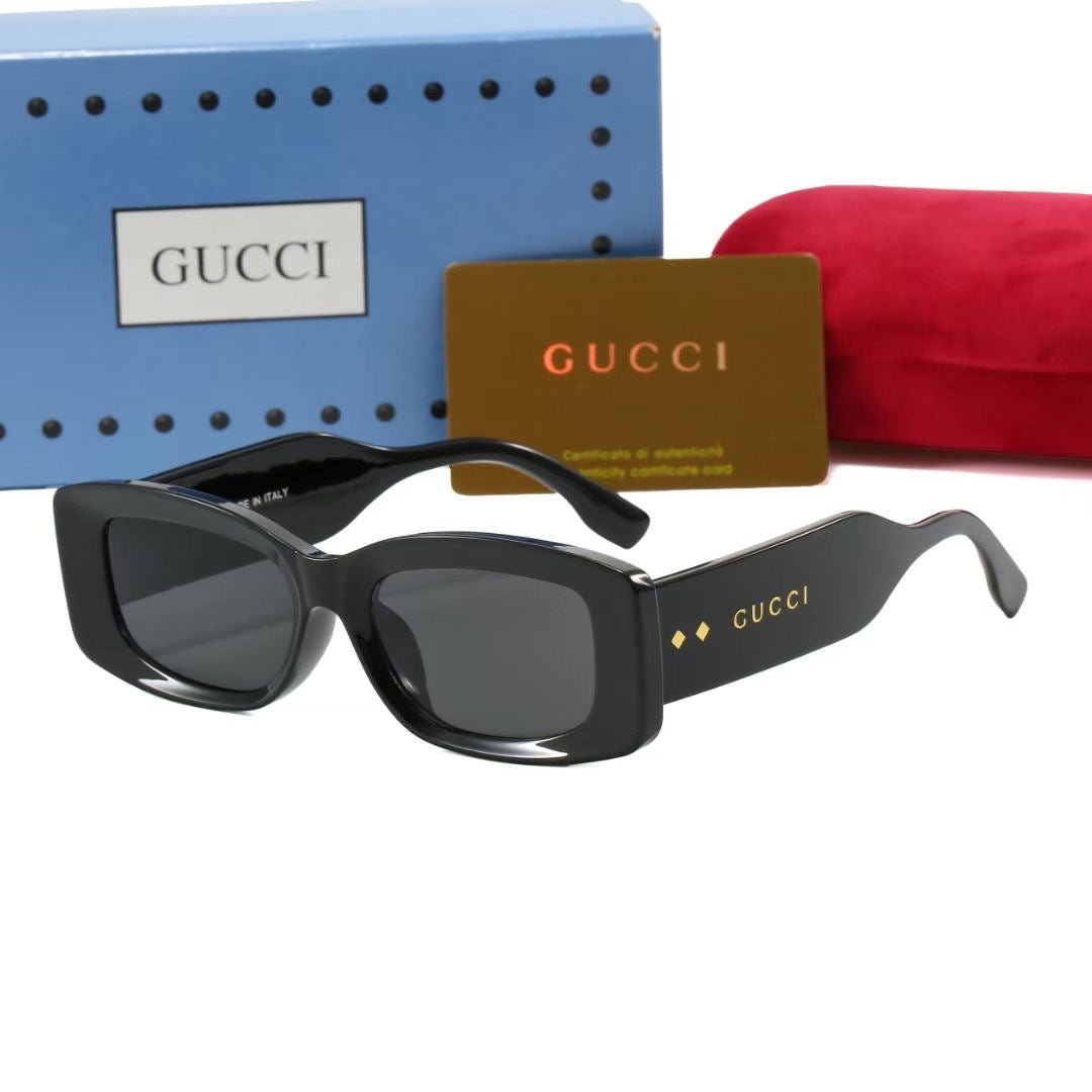 Bold Rectangle Polarized Sunglasses