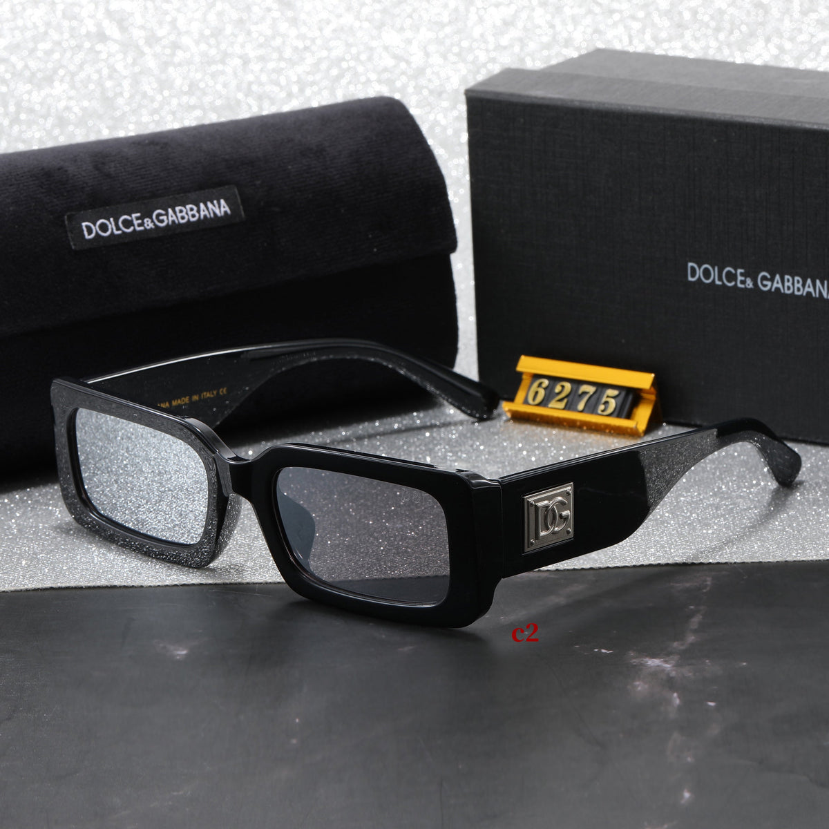 Classic Rectangle Frame Sunglasses