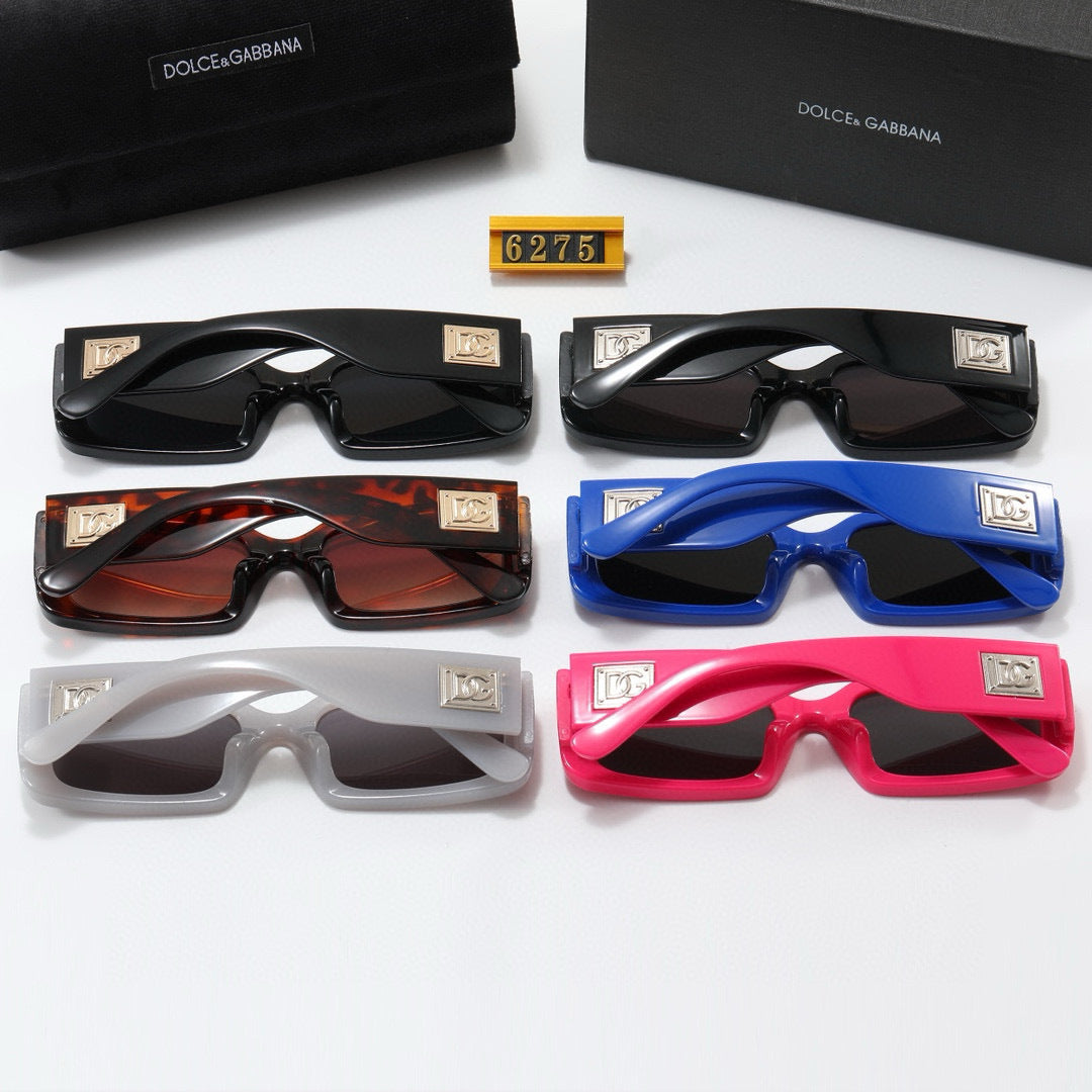 Rectangle Frame Polarized Statement Sunglasses