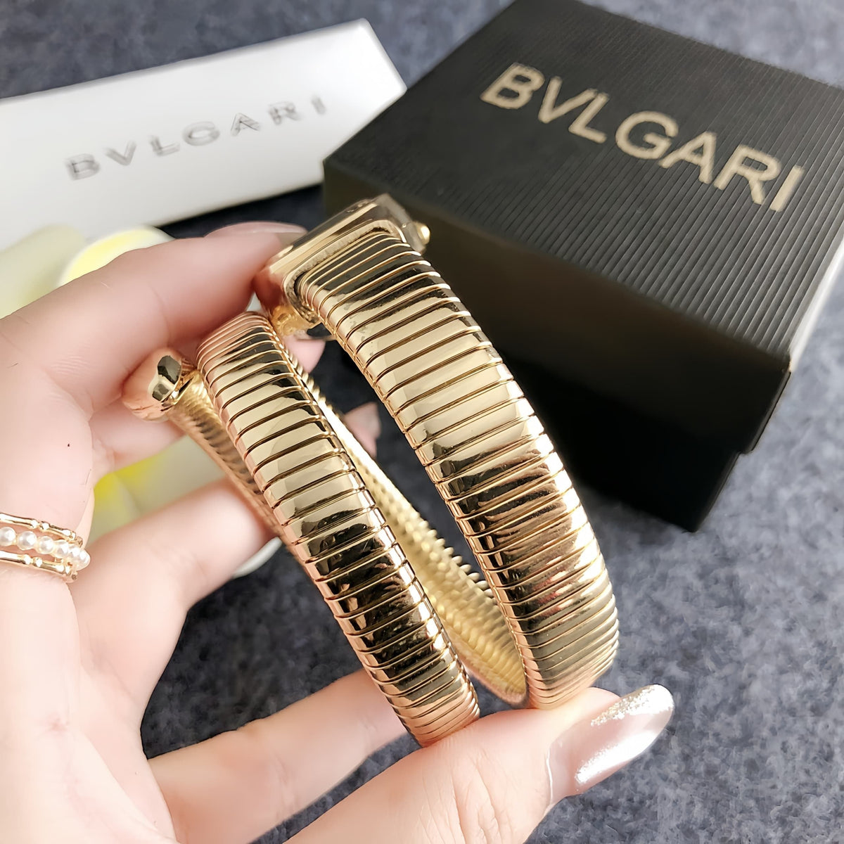 Women's Coil Bracelet Bangle Watch