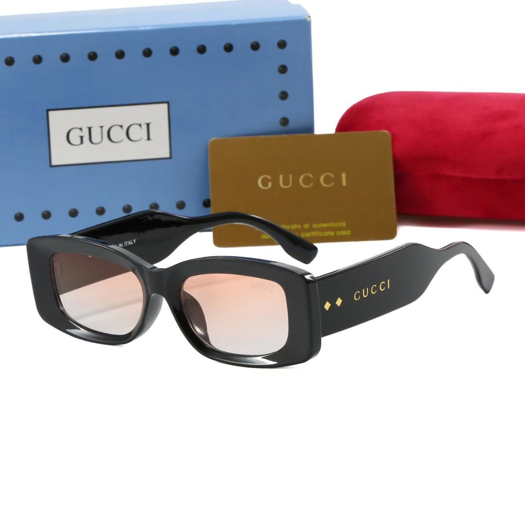 Bold Rectangle Polarized Sunglasses