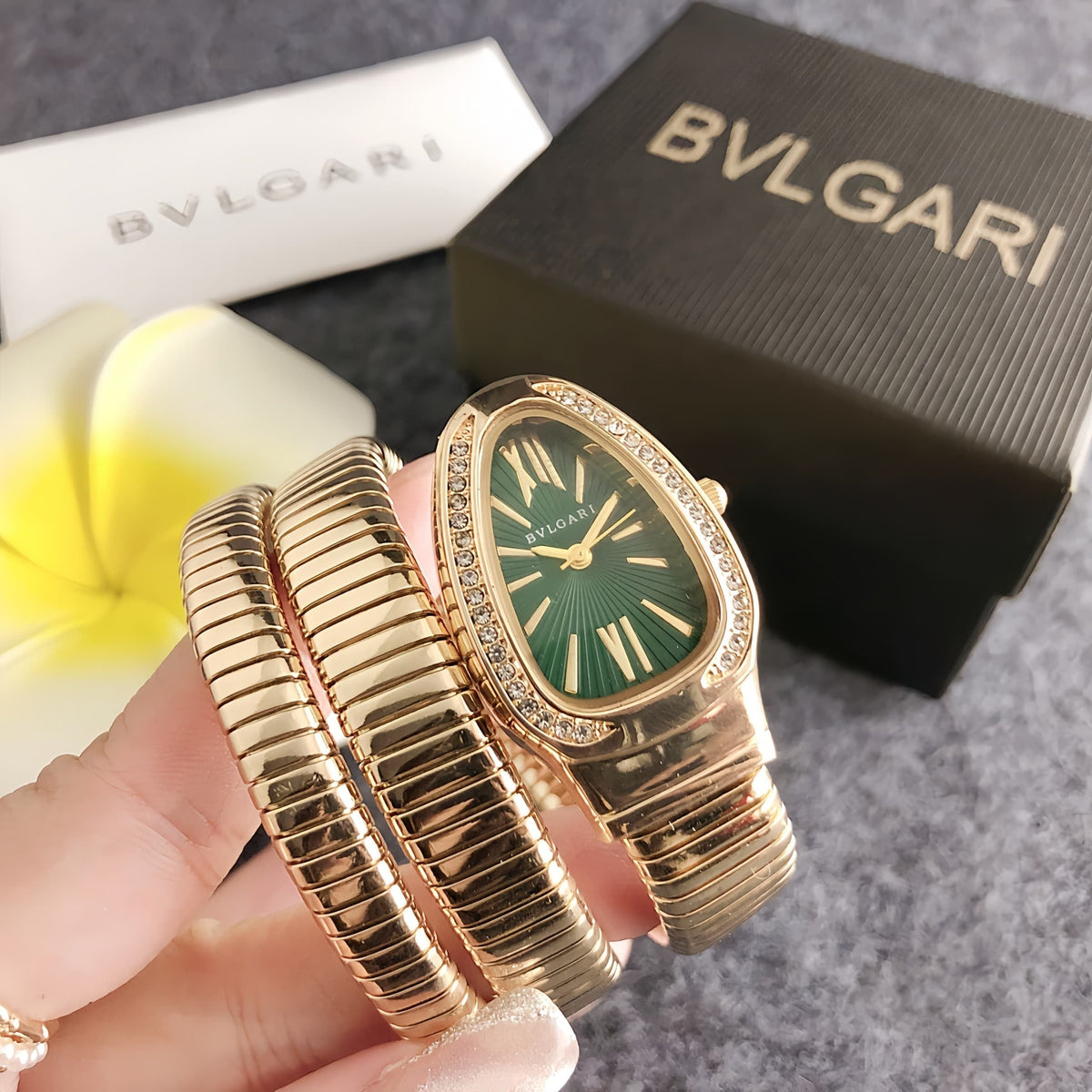 Women's Coil Bracelet Bangle Watch