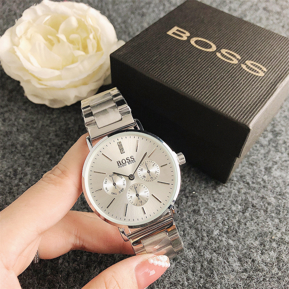 Women's Stainless Steel Multi-Dial Chronograph Watch