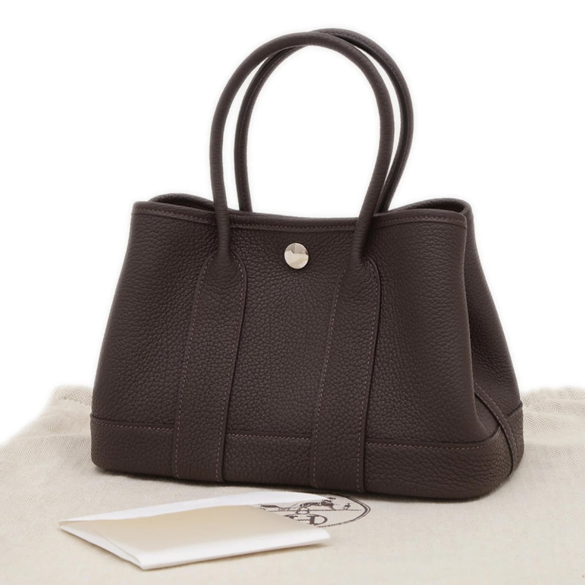 Women's Pebbled Leather Structured Tote Bag