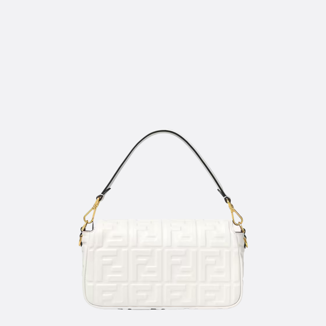 Women's Embossed Leather Flap Shoulder Bag