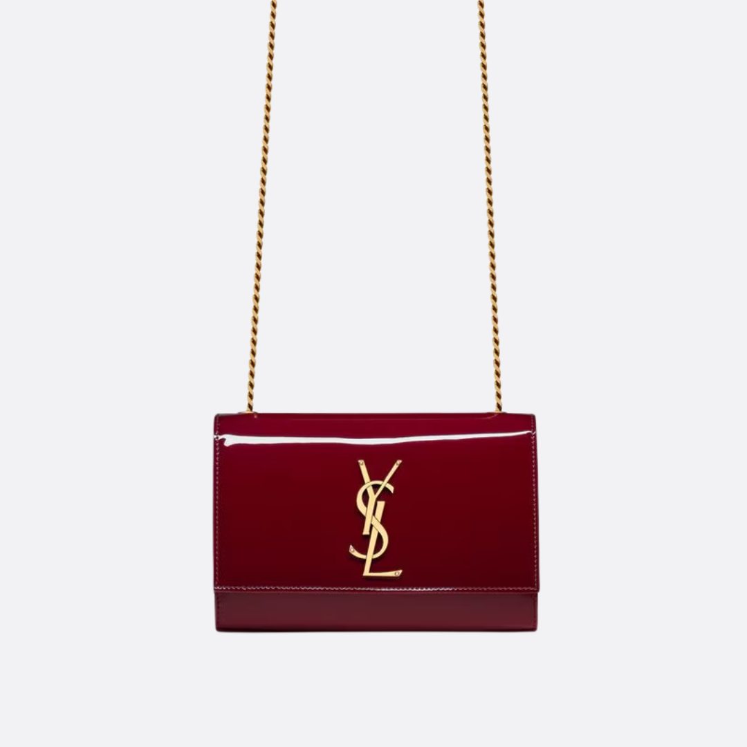 Women's Small Patent Leather Chain Crossbody Bag