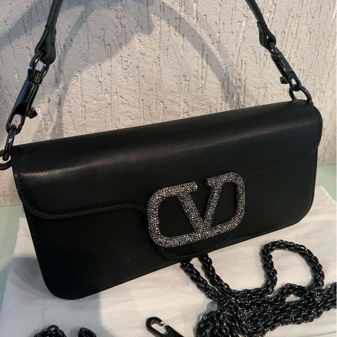 Women's Slim Shoulder Bag with Chain Strap