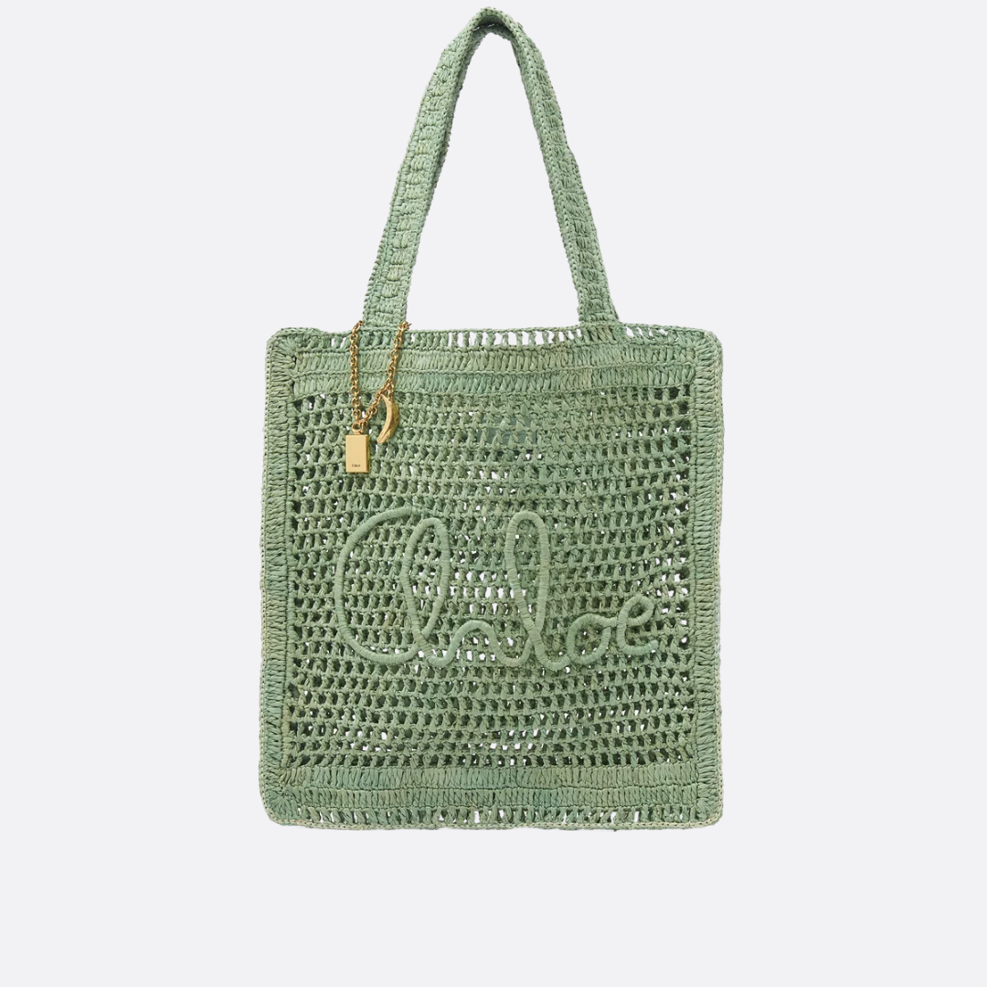 Women's Crochet Woven Summer Basket Tote