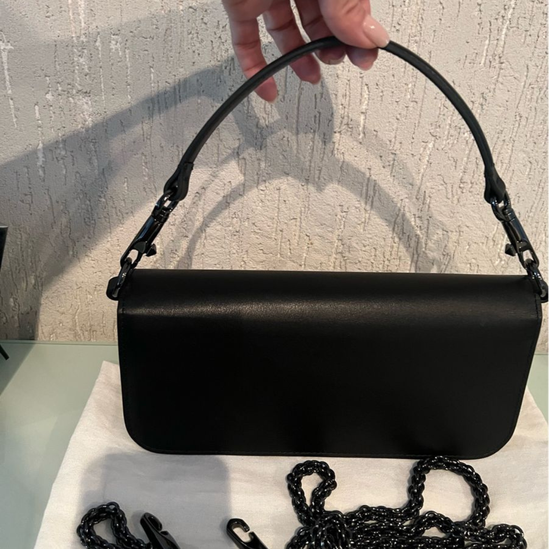 Women's Slim Shoulder Bag with Chain Strap