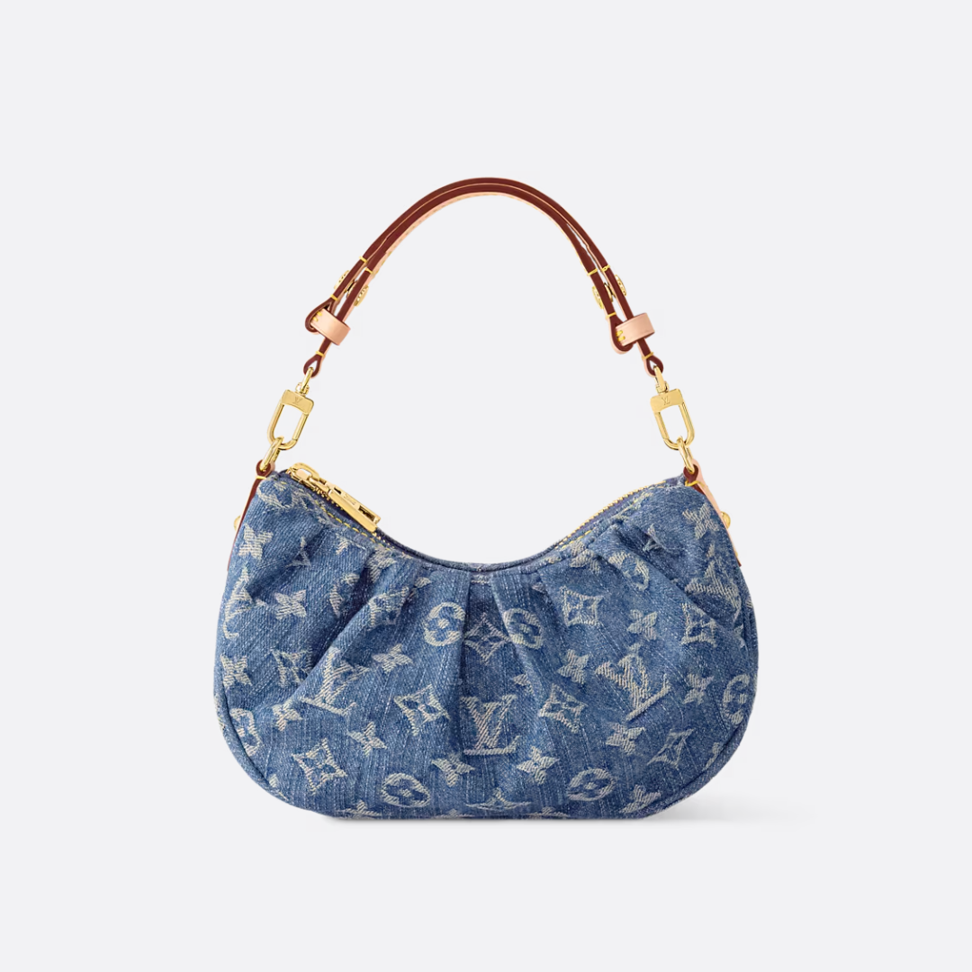 Women's Printed Denim Slouchy Hobo Bag