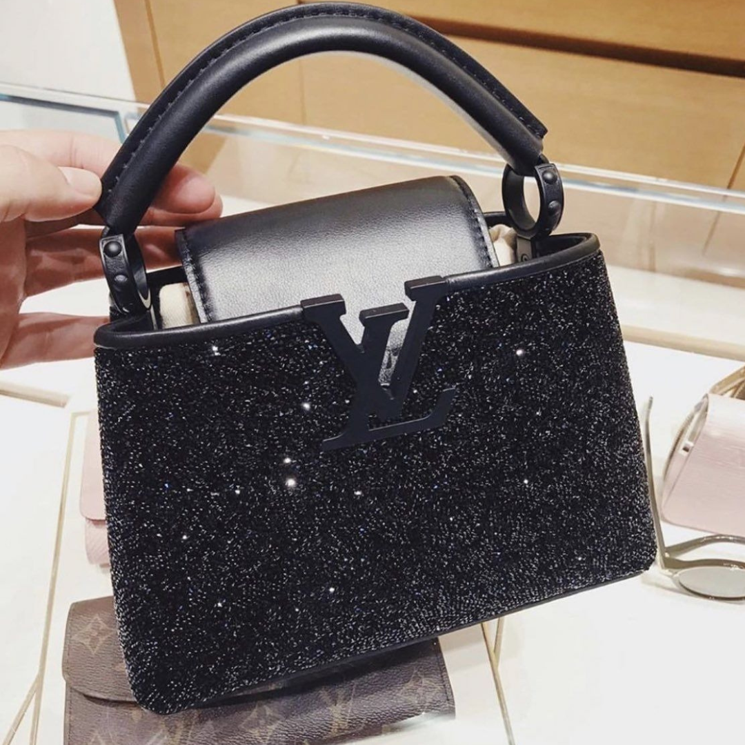 Women's Mini Crystal-Embellished Top Handle Bag