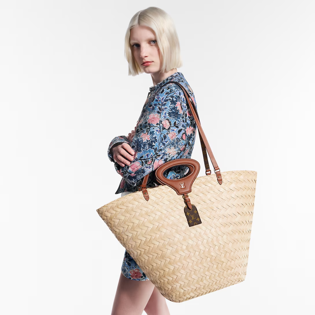 Women's Extra Large Woven Straw Beach Tote