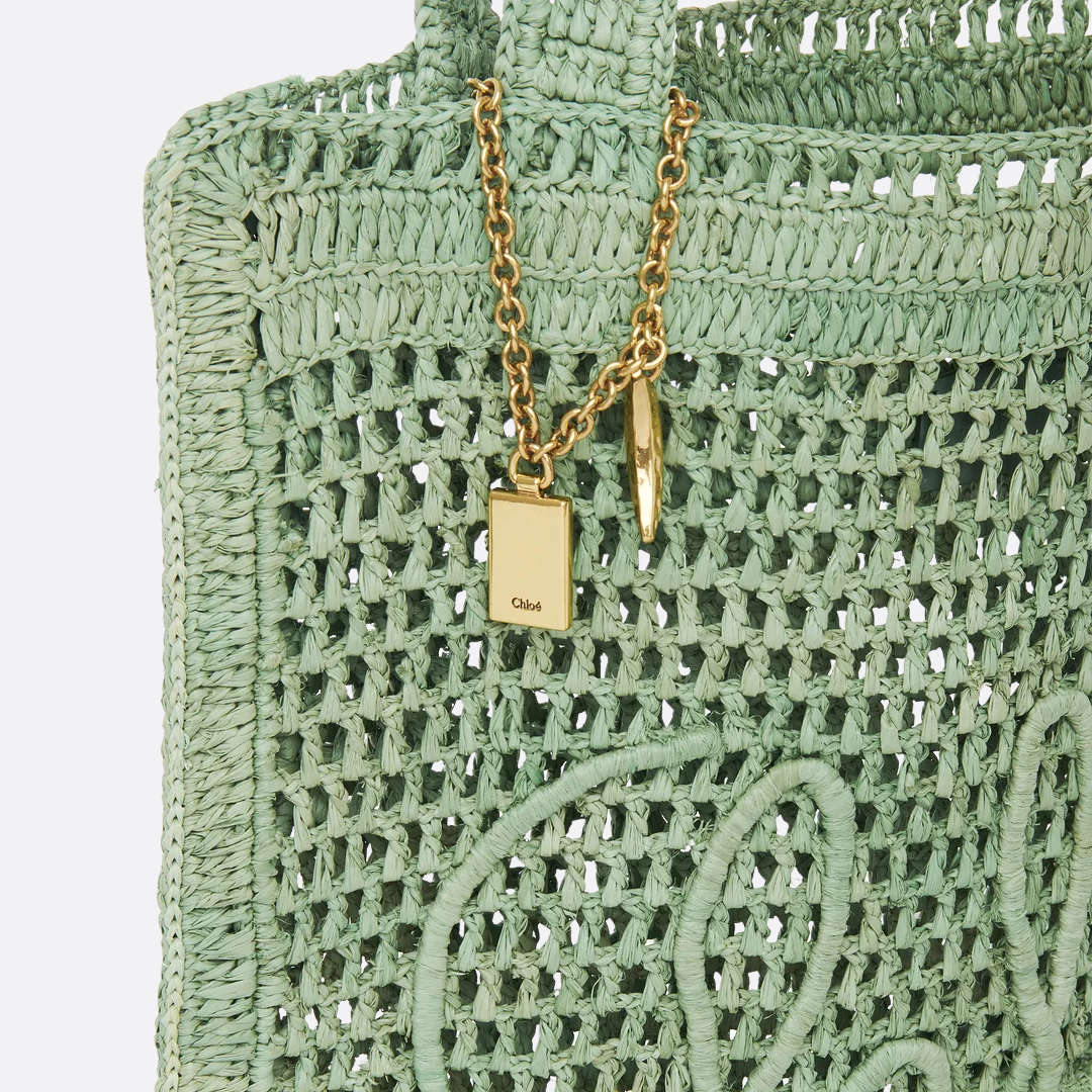 Women's Crochet Woven Summer Basket Tote