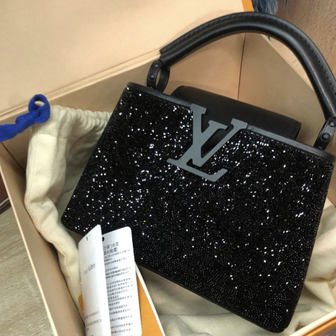 Women's Mini Crystal-Embellished Top Handle Bag