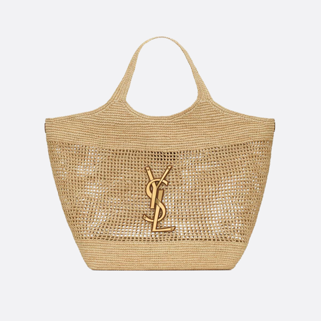 Women's Woven Straw Raffia Tote Bag