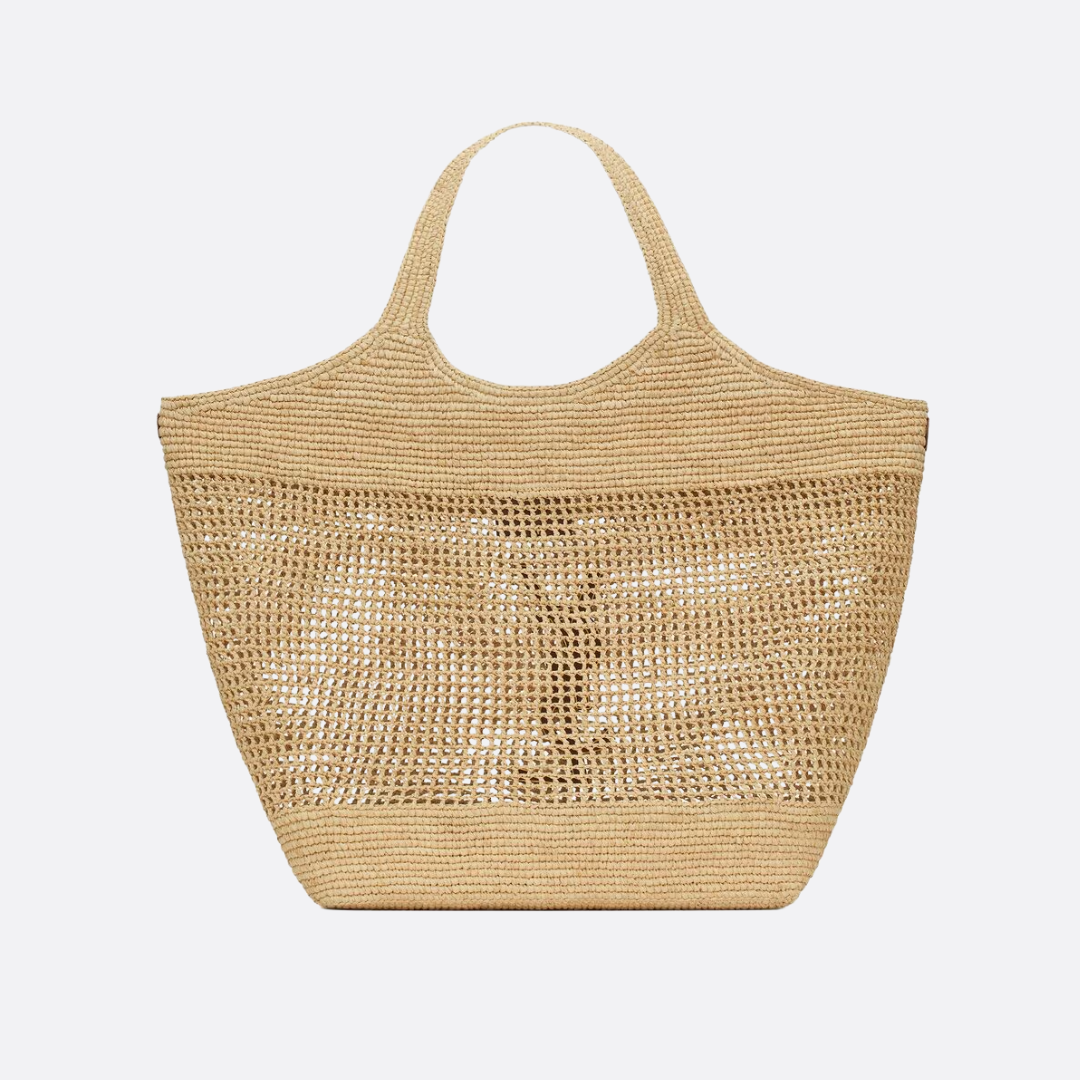Women's Woven Straw Raffia Tote Bag