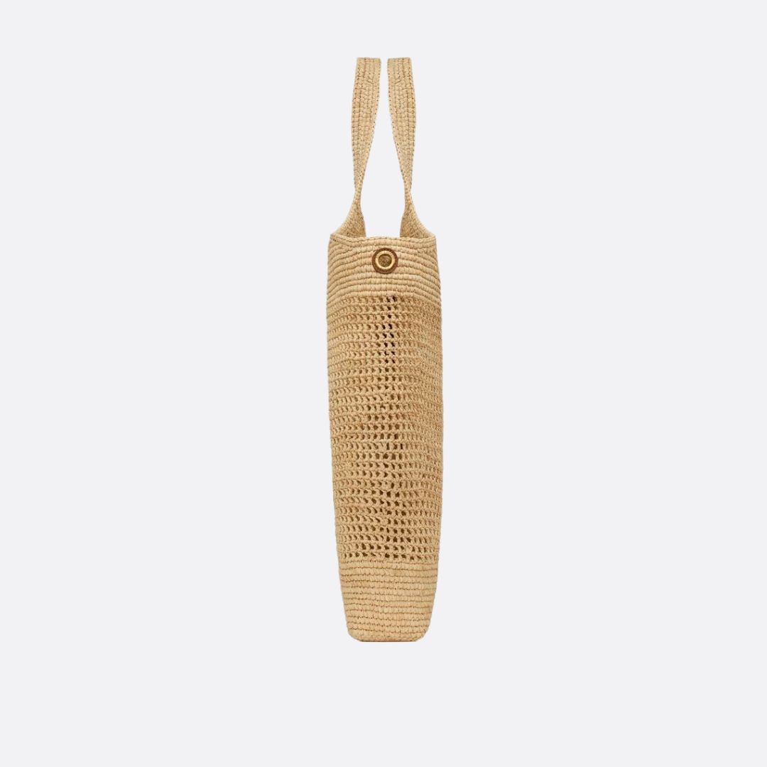 Women's Woven Straw Raffia Tote Bag