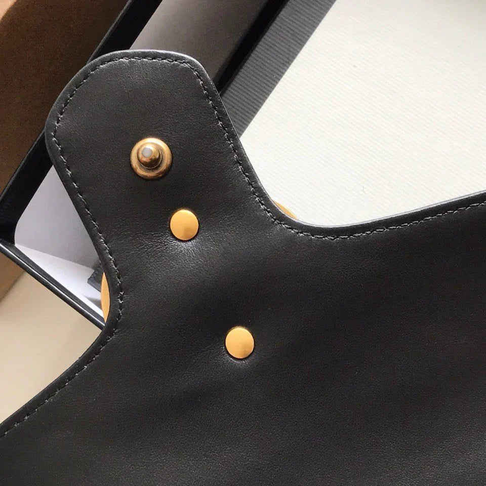 GC Marmont Small Matelassé Bag Black