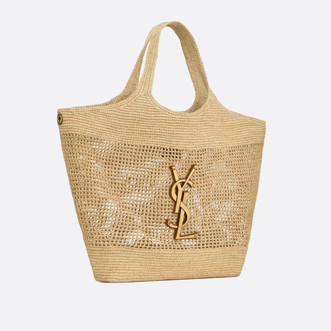 Women's Woven Straw Raffia Tote Bag