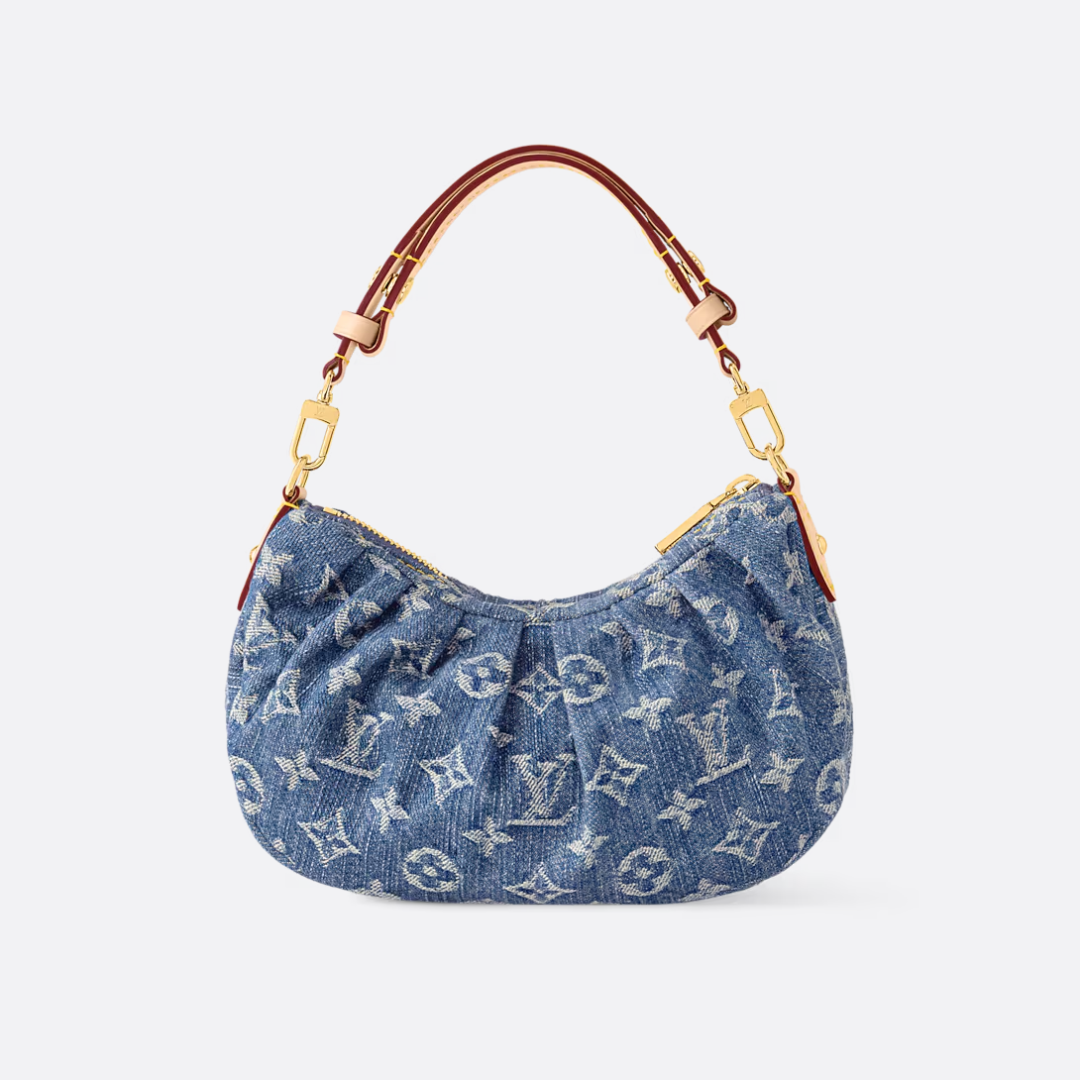 Women's Printed Denim Slouchy Hobo Bag
