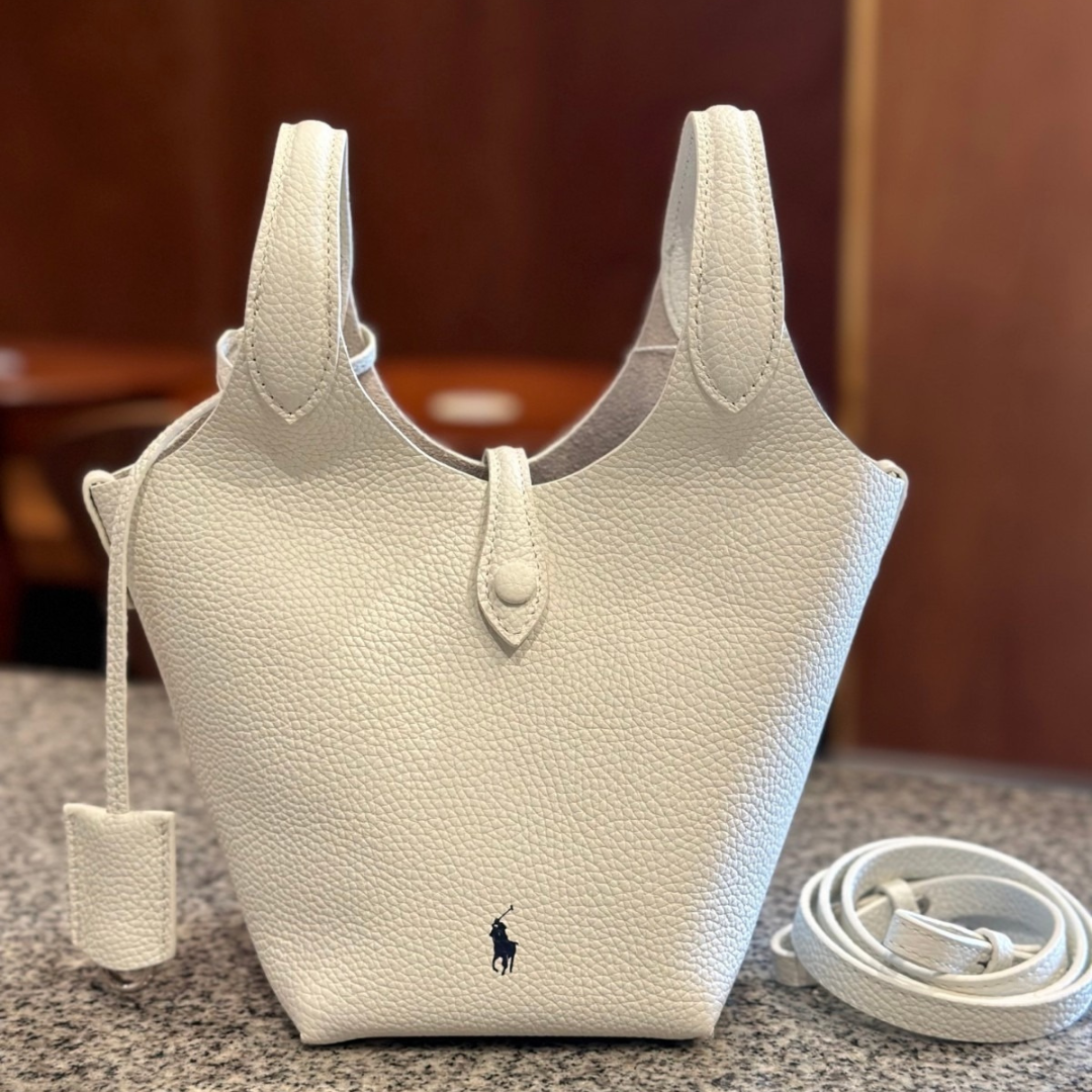 Women's Small Pebbled Leather Tote and Crossbody Bag