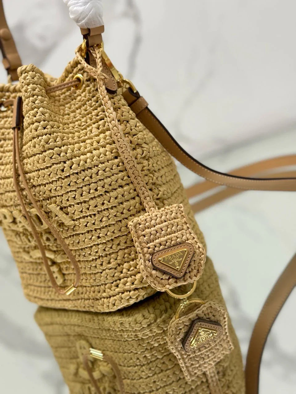 PRD Raffia Mini Bucket