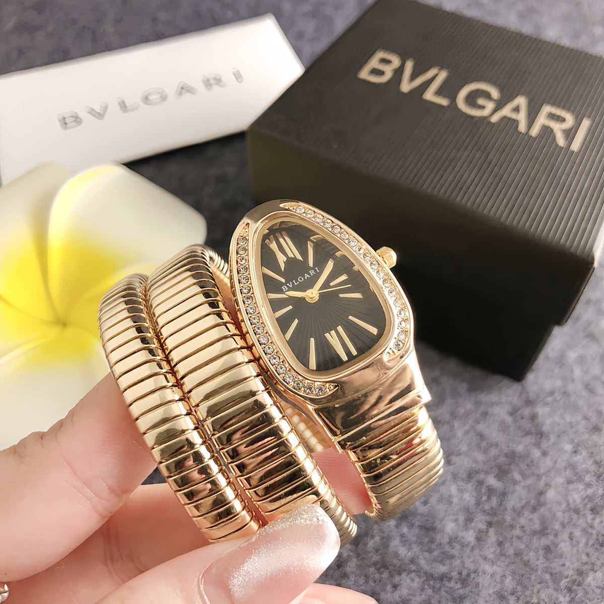 Women's Coil Bracelet Bangle Watch