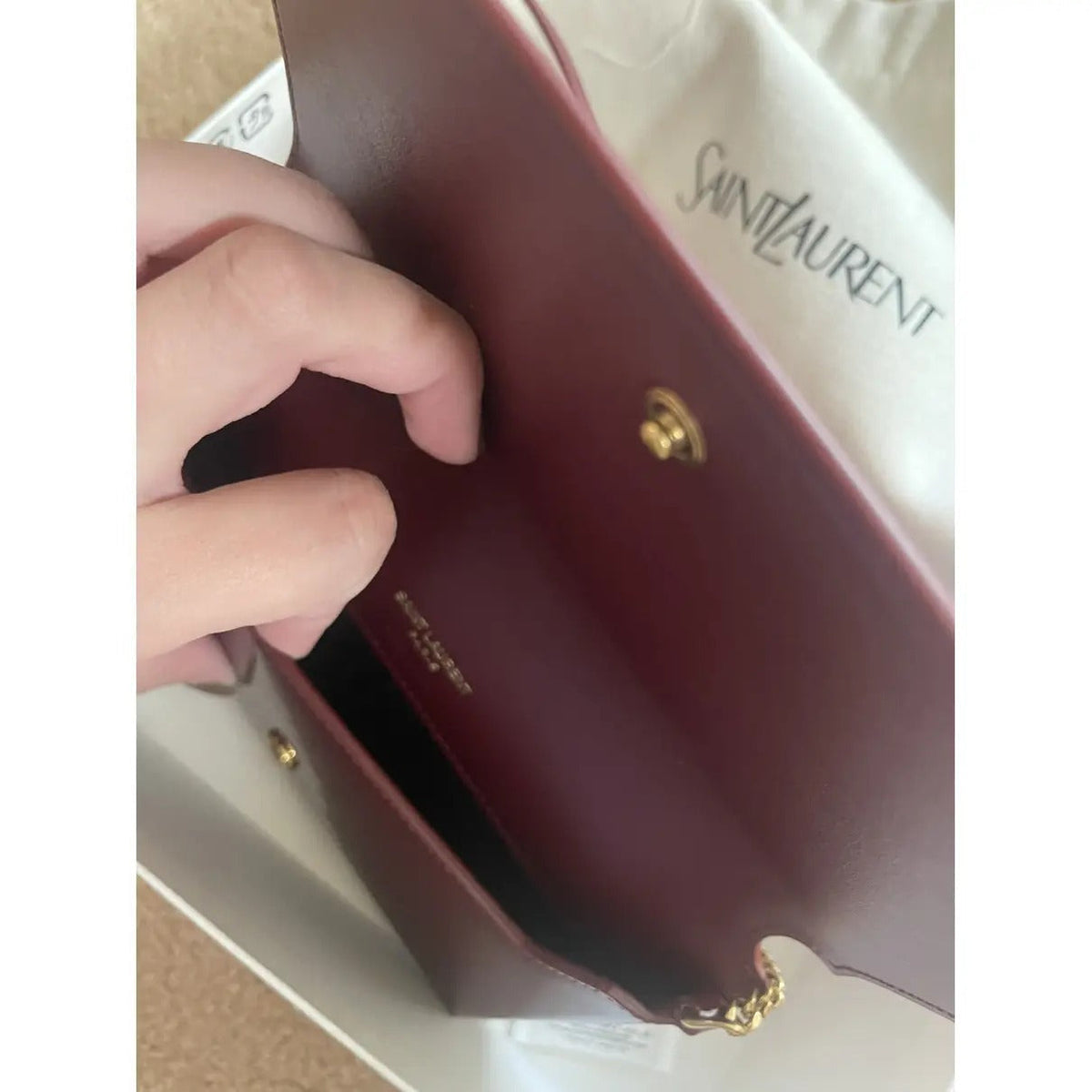 Women's Small Patent Leather Chain Crossbody Bag