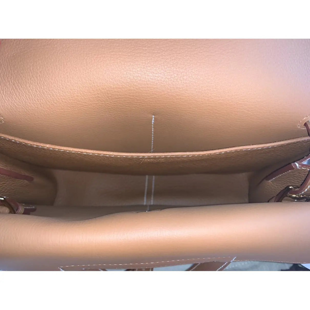 Women's Mini Smooth Leather Saddle-Flap Crossbody Bag